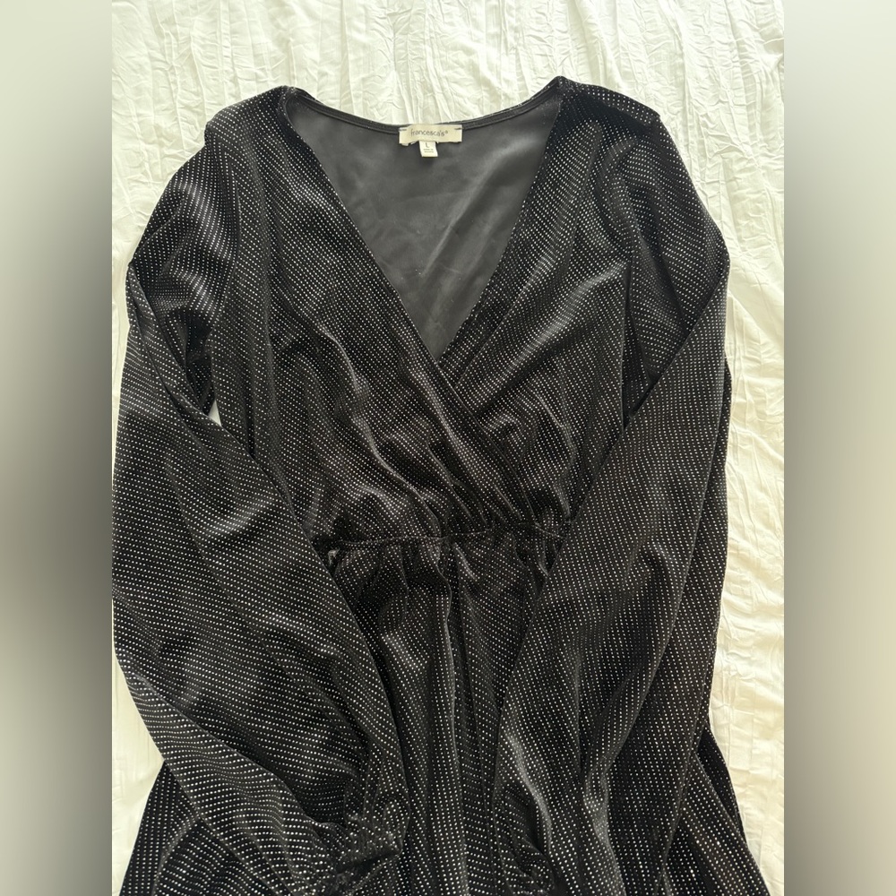 Black Shimmer Romper